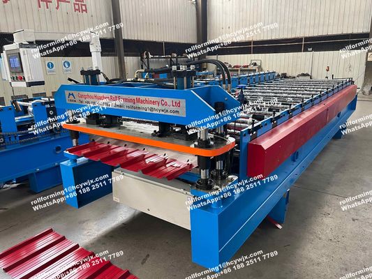 1250mm Galvanized Sheet Metal Roll Forming Machines 5.5kw Power
