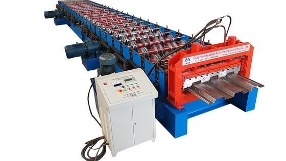গুণ  Long Life Precise Steel Floor Deck Roll Forming Machine with CE কারখানা