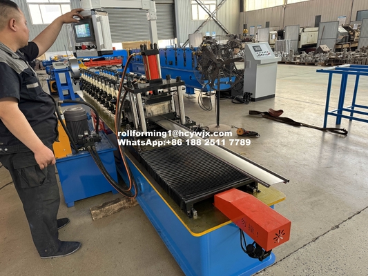 6.5mx1mx1.4m রোলার ডোর রোল ফর্মিং মেশিন কাস্টম প্রোফাইল এবং বিভিন্ন প্রস্থের জন্য