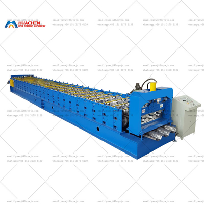 সুনির্দিষ্ট ভাল মানের Decking ইস্পাত শীট মেঝে ডেক রোল গঠন মেশিন তৈরীর স্বয়ংক্রিয়