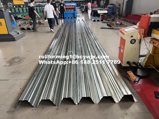নির্ভরযোগ্য লোড ভারবহন শীট T153-40L-840 মেঝে Decking রোল গঠন মেশিন সঠিক