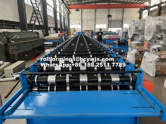T153-40L-840 মেটাল ফ্লোর ডেক রোল ফর্মিং মেশিন উচ্চ গতির