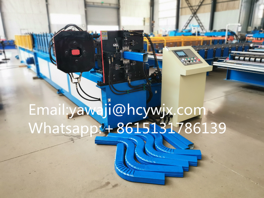 ছাদ গর্ত Downspout কনুই মেশিন বৃষ্টি ইস্পাত Downspout রোল মেশিন কনুই সঙ্গে গঠন