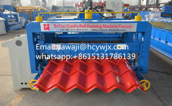 দক্ষ জনপ্রিয় গ্লাসযুক্ত টাইল রোল প্রাক্তন গ্লাসযুক্ত টাইল রোল ফর্মিং মেশিন