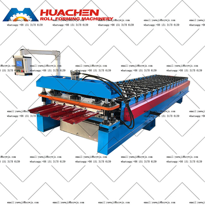 380v 50Hz 3 ফেজ Ibr অ্যালুমিনিয়াম স্টিল ছাদ রোল গঠন মেশিন টেকসই রোলার সঙ্গে