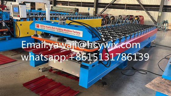 380v 50Hz 3 ফেজ Ibr অ্যালুমিনিয়াম স্টিল ছাদ রোল গঠন মেশিন টেকসই রোলার সঙ্গে