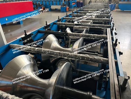 কাস্টমাইজড অটোমেটিক রিজ ক্যাপ রোল ফর্মিং মেশিন 5.5Kw প্রধান মোটর শক্তি এবং 0.3-0.6 মিমি বেধ প্লেট জন্য পিএলসি নিয়ন্ত্রণ সঙ্গে