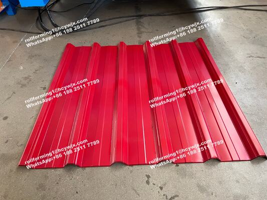 1250 মিমি প্রস্থ এবং 0.3-0.6 মিমি পুরুত্বের টাইল উৎপাদনের জন্য PLC নিয়ন্ত্রিত ডাবল লেয়ার রোল ফর্মিং মেশিন