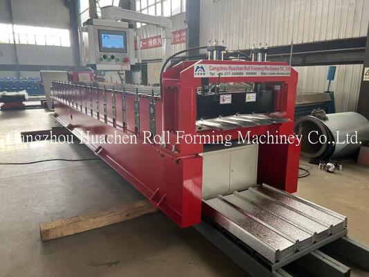 Speed 10 - 15m / min Roofing Sheet Roll Forming Machine For Construction Material