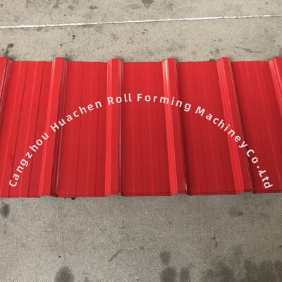 ডাবল লেয়ার রোল ফর্মিং মেশিন গ্লাসযুক্ত প্যানেলের জন্য 1250 মিমি প্রস্থ, 15m/min গতি এবং PPGI/GI উপাদান