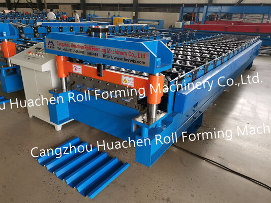 Trapezoid Roofing Tile Roll Forming Machine Standing Seam Roof Rolling
