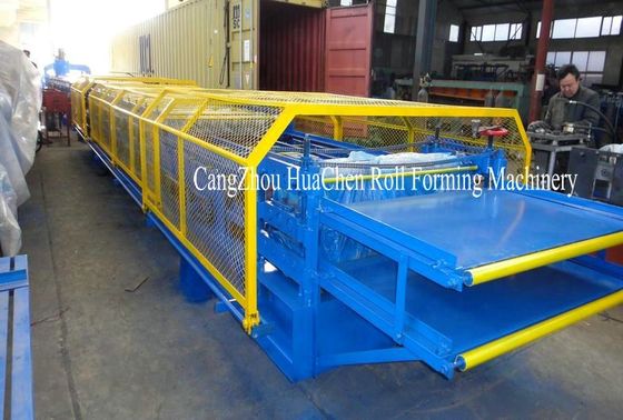 সিমেন্স পিএলসি ডাবল লেয়ার রুফ প্যানেল রোল ফর্মিং মেশিনের সাথে হার্ড রোলার নং 45 স্টিল