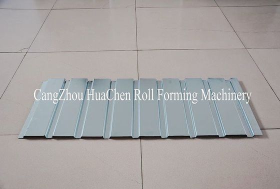 5.5 Kw Metal Wall Panel Roll Forming Machine C r 12 Cutting Blade with Hydraulic Cutting