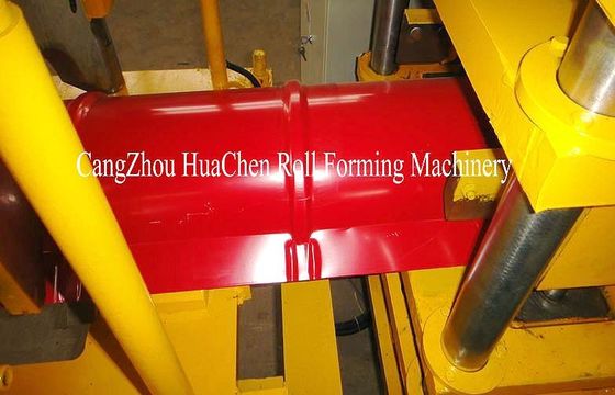 Color Steel Glazed Ridge Cap Roll Forming Machine with PLC Computer Control to Europe
