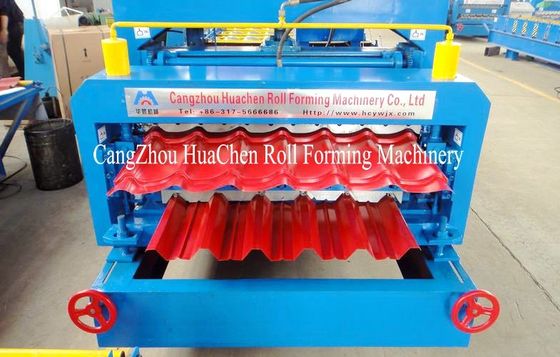 Roll Former Double Layer Roll Forming Machine For Glazed Tile Roof Sheet