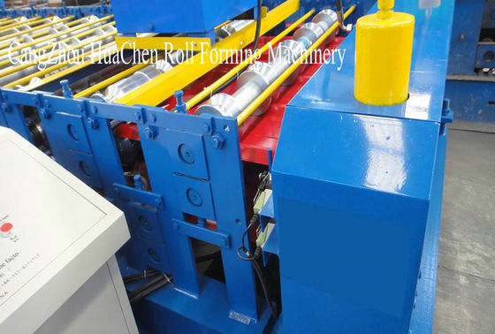 Roof Wall Double Sheet Roll Forming Machine Panasonic Omron Encoder