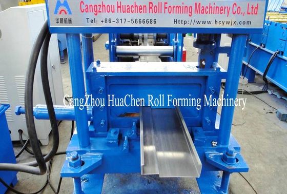 Galvanized Steel Iron Door Frame Roll Forming Making Machine PLC Control 18 Stations
