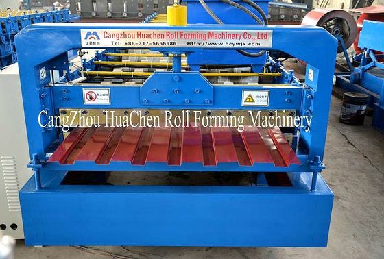 Steel Plate Corrugated Roll Forming Machine Mitsubishi PLC Roll Former