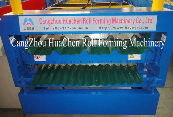 Automatic Roof Tile Roll Forming Machine With CR12 mould steel