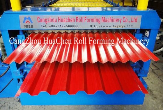 IBR / Corrugated Sheet Metal Roll Forming Machines Thickness 0.3mm-0.8mm