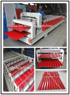 Automatic Steel Double Layer Roll Forming Machine / Machinery Low Noise