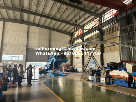 ভল্টেড ছাদ শীট রোল ফর্মিং, ফর্মিং এবং আর্কিং অল ইন ওয়ান মেশিন