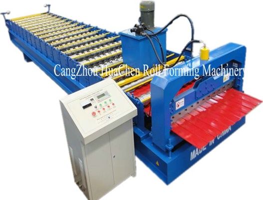 Hi Rib Trapezoidal Wall Panel Roll Forming Machine , roof sheet forming machine