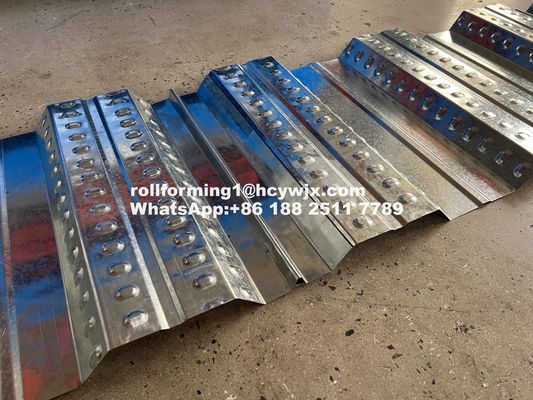 পিএলসি নিয়ন্ত্রিত মেঝে ডেক রোল গঠন মেশিন 400mm এইচ মরীচি ইস্পাত ফ্রেম 1220mm প্রশস্ত