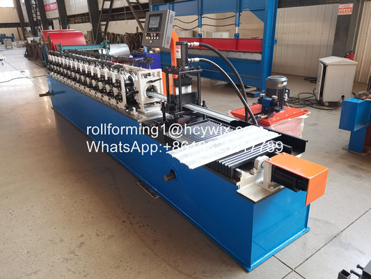 দ্রুত গতির শাটার ডোর রোল ফর্মিং মেশিন Cr12 কাটিয়া ব্লেড উপাদান সঙ্গে