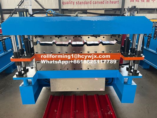 সিই সার্টিফিকেশন সহ স্বয়ংক্রিয় চলমান ডাবল লেয়ার রোল ফর্মিং মেশিন