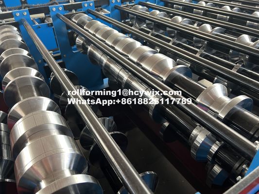 সিই সার্টিফিকেশন সহ স্বয়ংক্রিয় চলমান ডাবল লেয়ার রোল ফর্মিং মেশিন