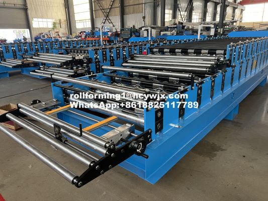 সিই সার্টিফিকেশন সহ স্বয়ংক্রিয় চলমান ডাবল লেয়ার রোল ফর্মিং মেশিন