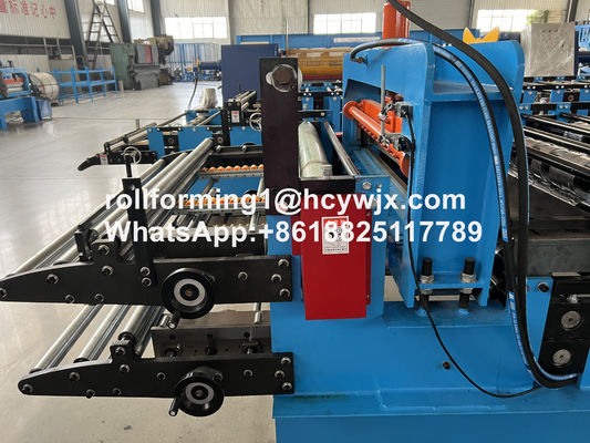 TR37-200/TR14-225 ডাবল লেয়ার রোল ফর্মিং মেশিন প্রি-কুটিং গিলোটিন সহ
