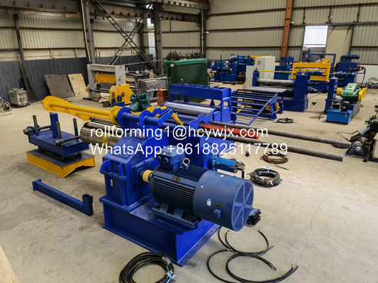 জিআই / পিপিজিআই রিকলার সহ কাটিয়া লাইন 0.12-5m/min উপাদান বেধ