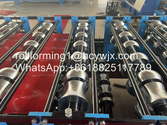 ভাল মানের ডাবল লেয়ার রোল ফর্মিং মেশিন / ছাদের টাইল রোল ফর্মিং মেশিন বিয়ারিং স্টিল