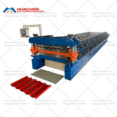 ডাবল লেয়ার বিল্ডিং উপাদান যন্ত্রপাতি corrugated ছাদ এবং Trapezoidal শীট রোল গঠনের মেশিন
