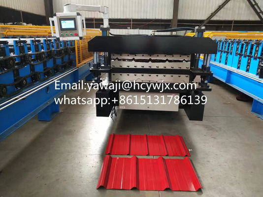 বিক্রির জন্য পিবিআর প্যানেল এবং এজি প্যানেল ডাবল-লেয়ার রোল ফর্মিং মেশিন