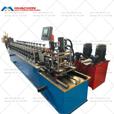 ধাতব ইস্পাত শাটার দরজা রোলিং মেশিন Punching সঙ্গে