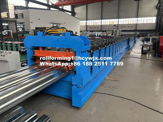 T153-40L-840 মেটাল ফ্লোর ডেক রোল ফর্মিং মেশিন উচ্চ গতির