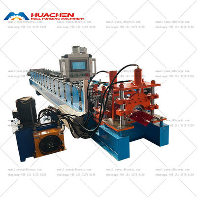 রঙিন ইস্পাত তৈরির স্বয়ংক্রিয় রিজ ক্যাপ রোল গঠন মেশিন