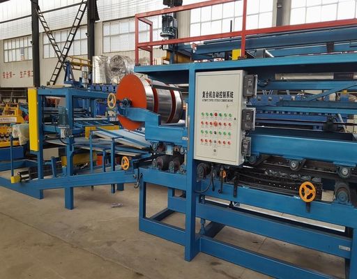 স্বয়ংক্রিয় EPS স্যান্ডউইচ প্যানেল রোল বিরচন মেশিন 0.3-0.6 মিমি শীট Thickne