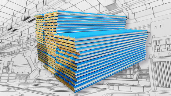 ওয়াল / ছাদ স্যান্ডউইচ প্যানেল রোল বিরচন মেশিন রক উল স্যান্ডউইচ প্লেট মেশিন