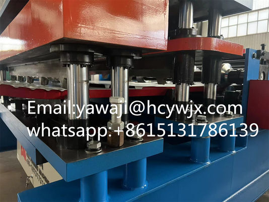ধাতব ছাদ রোল গঠন মেশিন জন্য গতি উত্পাদন 15m/min 70mm খাদ ব্যাসার্ধ