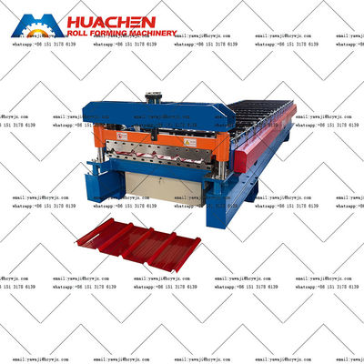 কাস্টমাইজযোগ্য বিগ স্প্যান ছাদ রোল ফর্মিং মেশিন 70mm শ্যাফ্ট ব্যাসার্ধ এবং 380v 50Hz 3phase ভোল্টেজ সঙ্গে