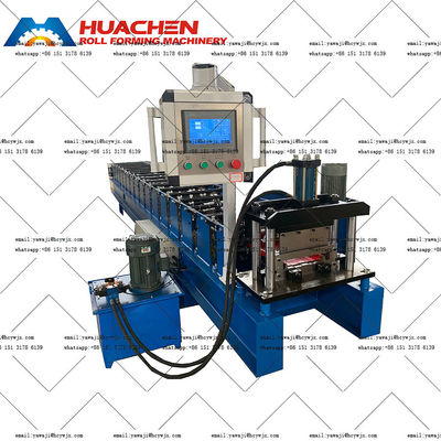 টেকসই হাইড্রোলিক ছাদ রোল গঠন মেশিন সঙ্গে 0.3-0.6mm উপাদান বেধ এবং CR12 কাটার উপাদান