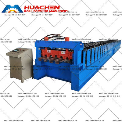 দীর্ঘ সেবা জীবন মেঝে ডেক প্রোফাইল তৈরীর corrugated ছাদ শীট রোল গঠনের মেশিন