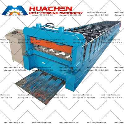 1.2 মিমি মেঝে সিরামিক টাইলস ডেকিং মেঝে রোল গঠন ছাদ শীট তৈরীর মেশিন