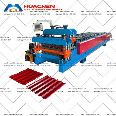 ছাদ দেয়াল প্যানেল ডাবল ডেক পিপিজিআই / জিআই মেটাল রোল ফর্মিং মেশিন