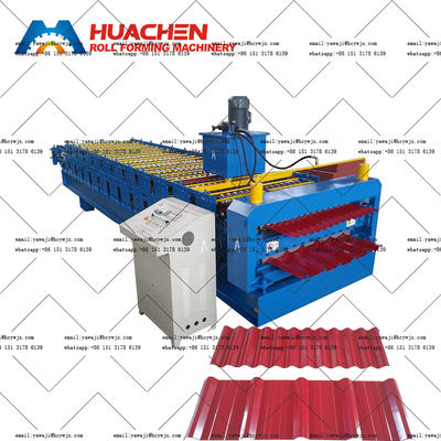 ছাদ শীট ধাতু PPGI / GI ডাবল লেয়ার রোল ফর্মিং মেশিন