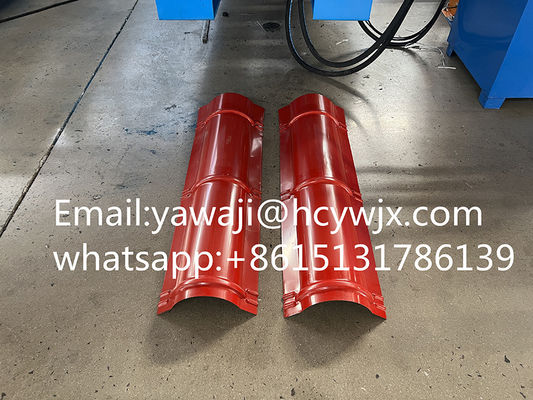 3 ফেজ 400mm রঙ ইস্পাত শীট ক্যাপ মেশিন / রোল ফরম সরঞ্জাম